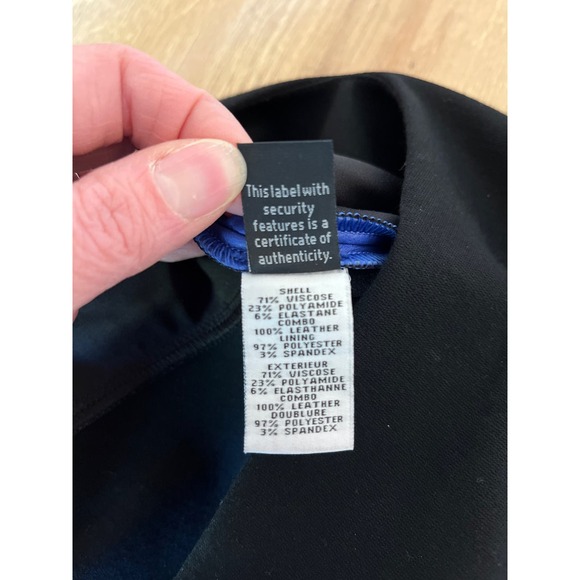 Diane Von Furstenberg Dayton Leather Panel Color Block Midi Dress Size 6 Stretch - Picture 5 of 8